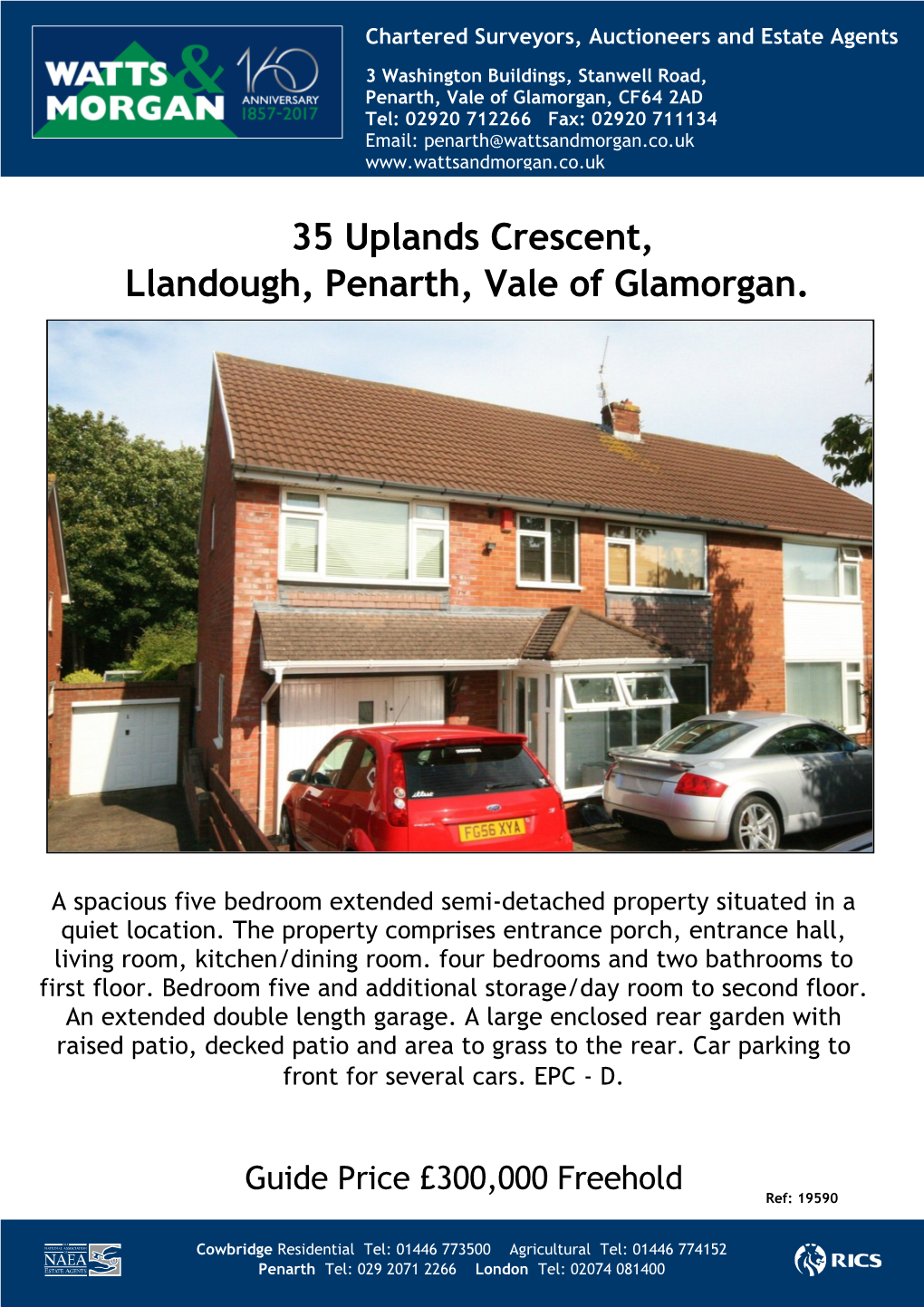 35 Uplands Crescent, Llandough, Penarth, Vale of Glamorgan