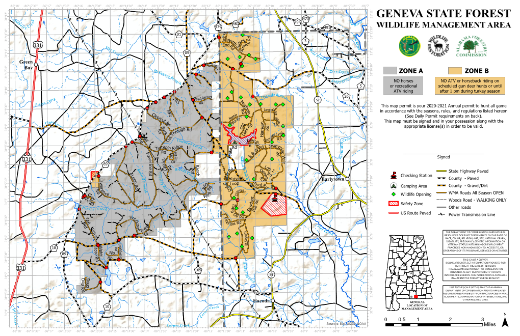 GENEVA STATE FOREST 31°12' D P M K U E R Lb E 494 a E E 483 Iv R Re R Ryc D 479 491 WILDLIFE MANAGEMENT AREA D 91 R P E I E