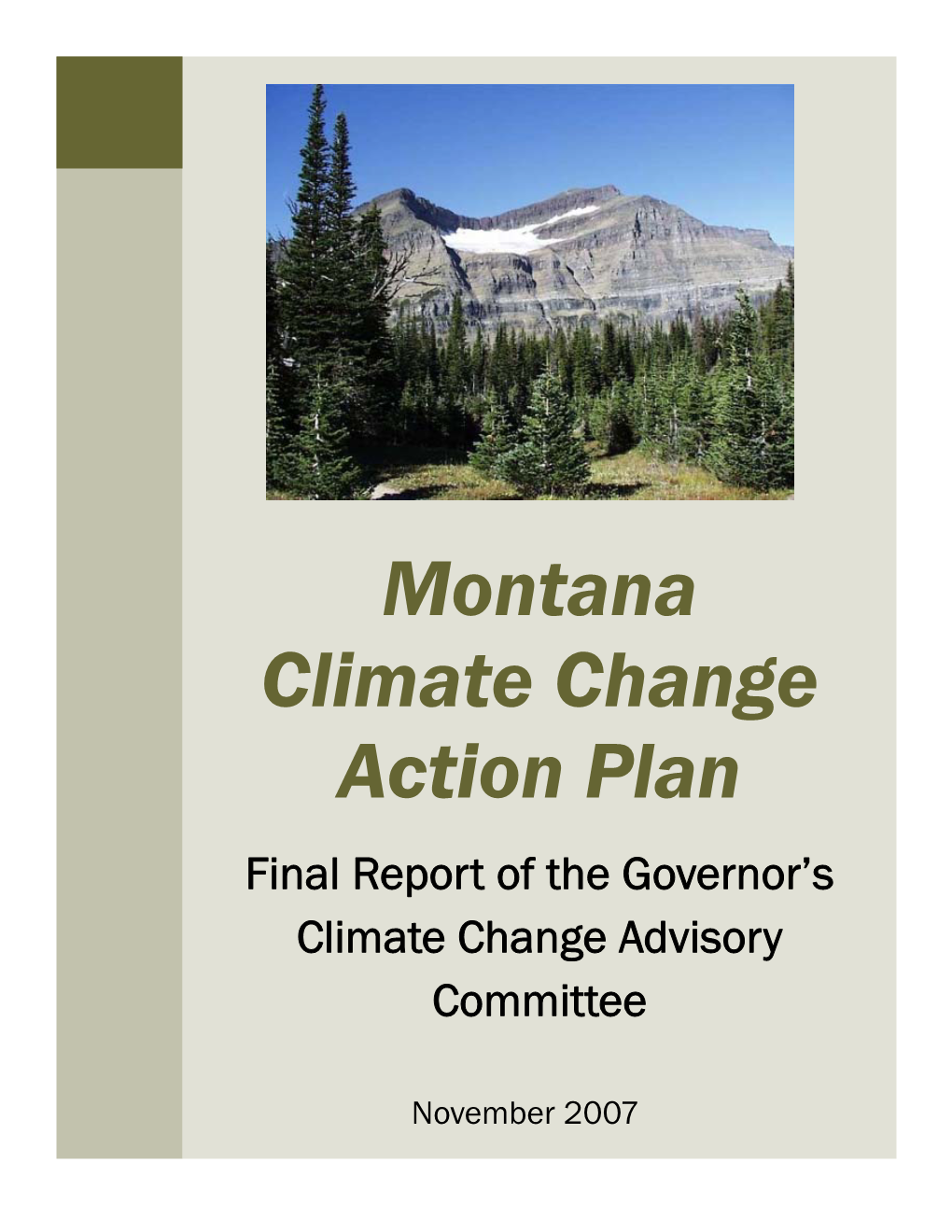 Montana's Climate Action Plan