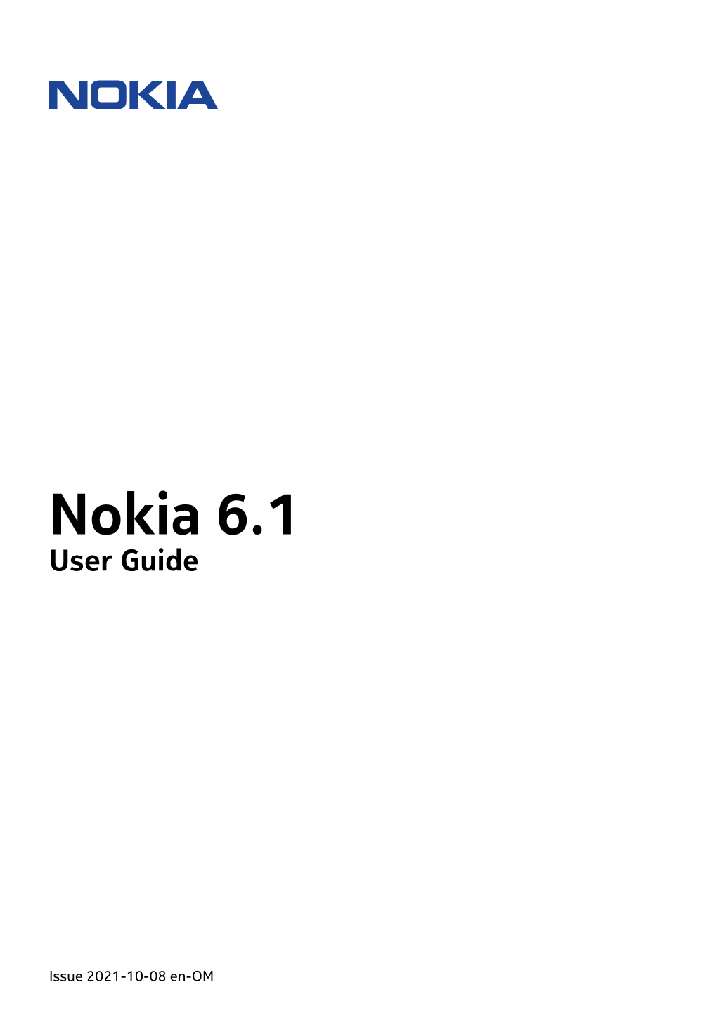 Nokia 6.1 User Guide