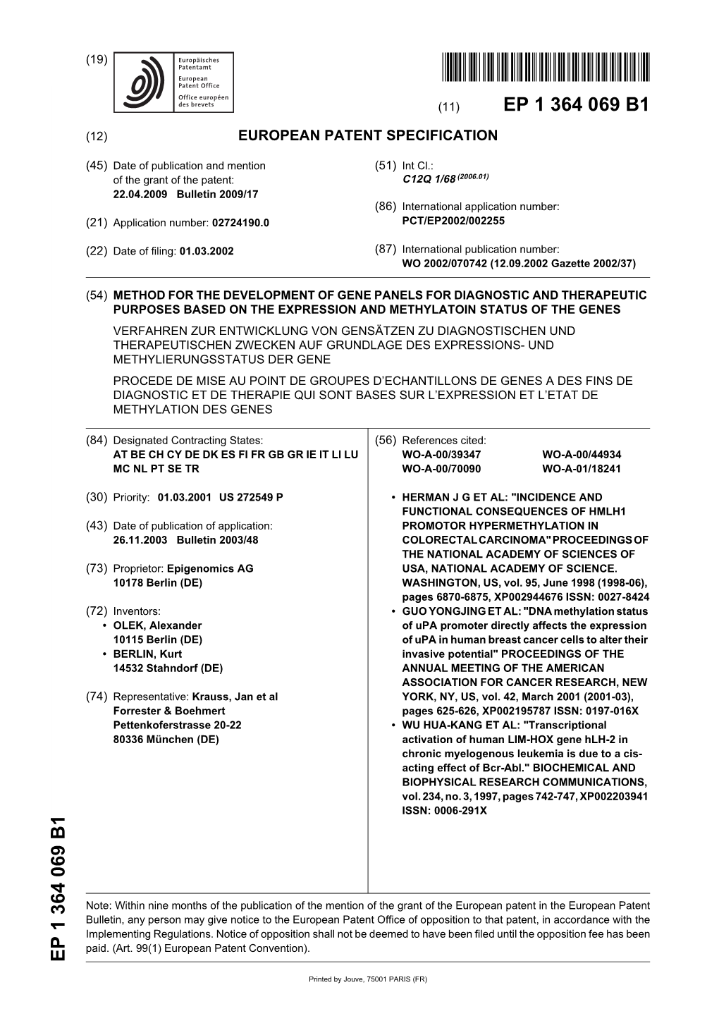 Method for the Development of Gene Panels For