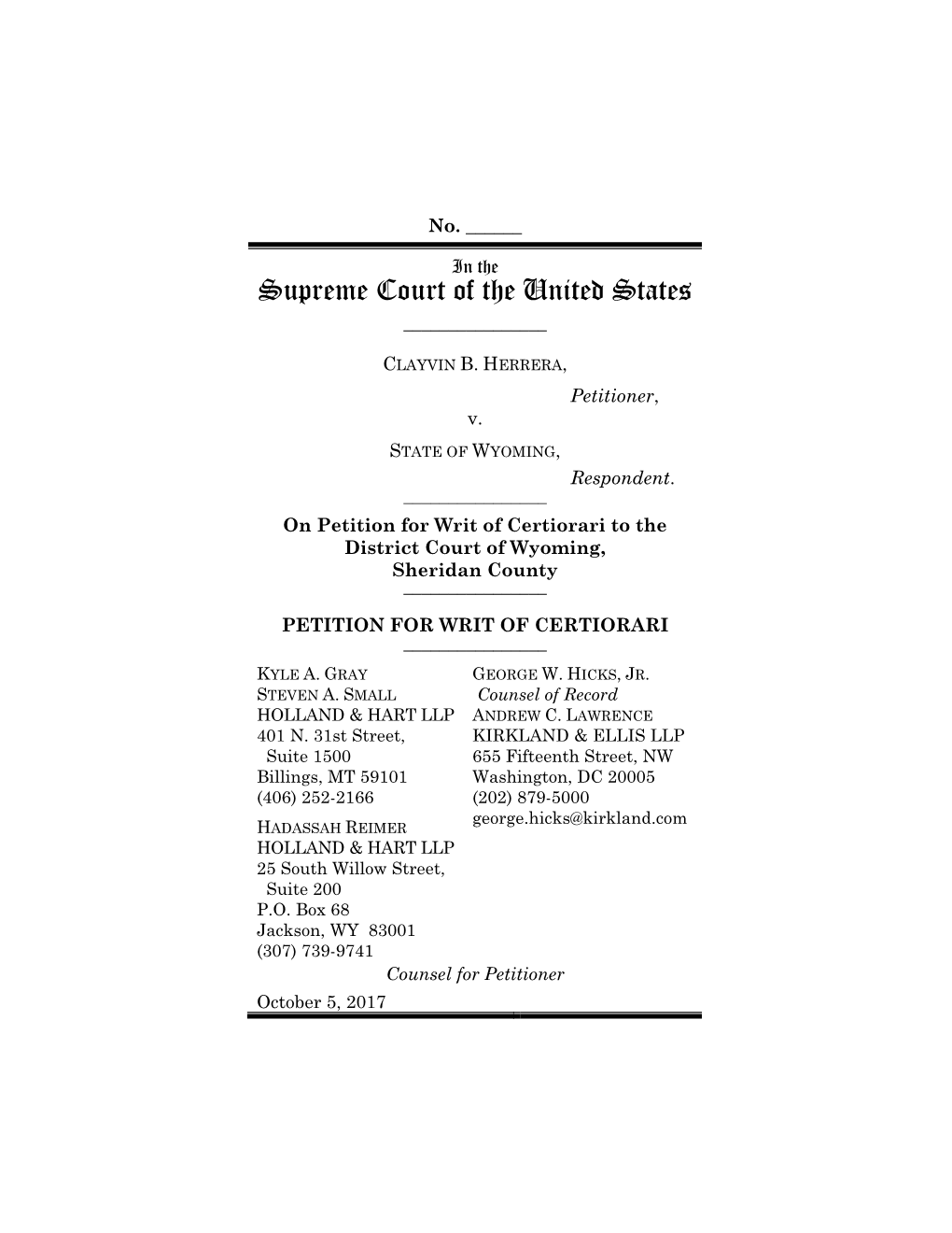 Petition for Certiorari in Mille Lacs, the State of Minnesota Prominently Cited Repsis As Conflicting with the Eighth Circuit Decision This Court Ultimately Affirmed