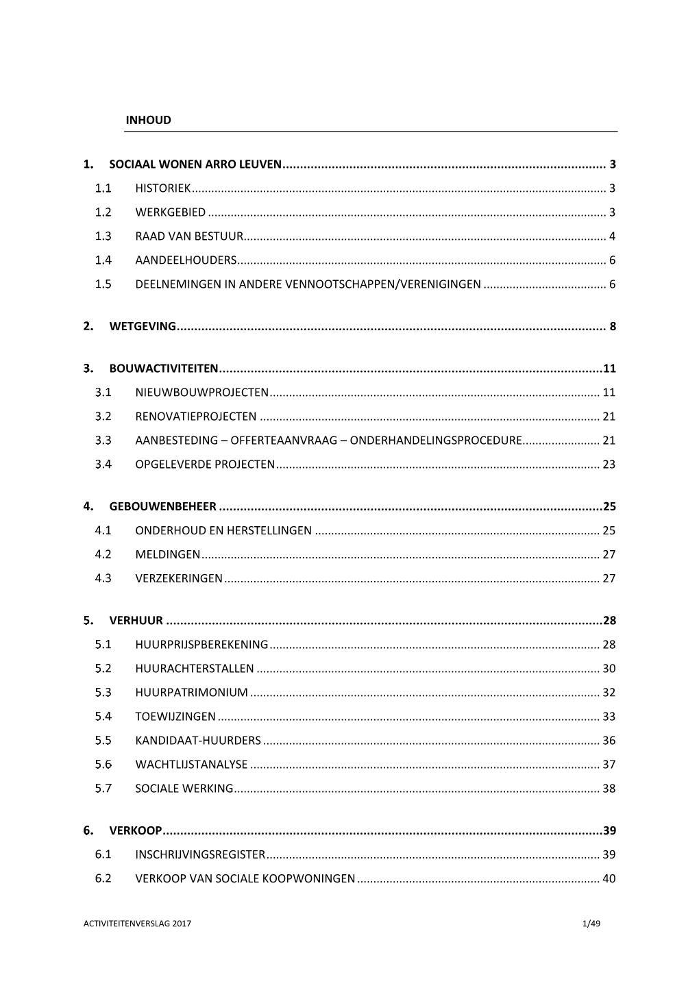 Activiteitenverslag 2017 1/49