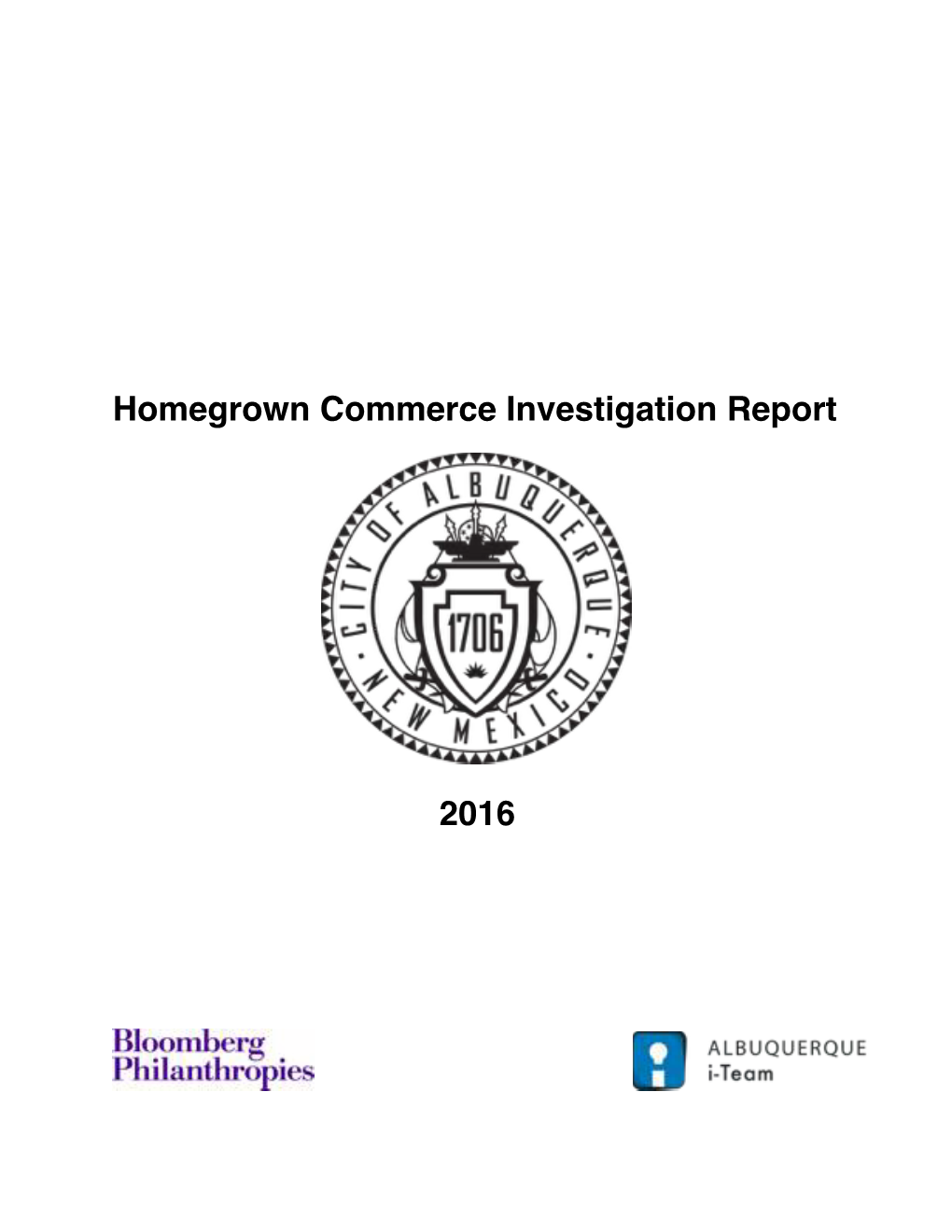 Homegrown Commerce Investigation Report 2016