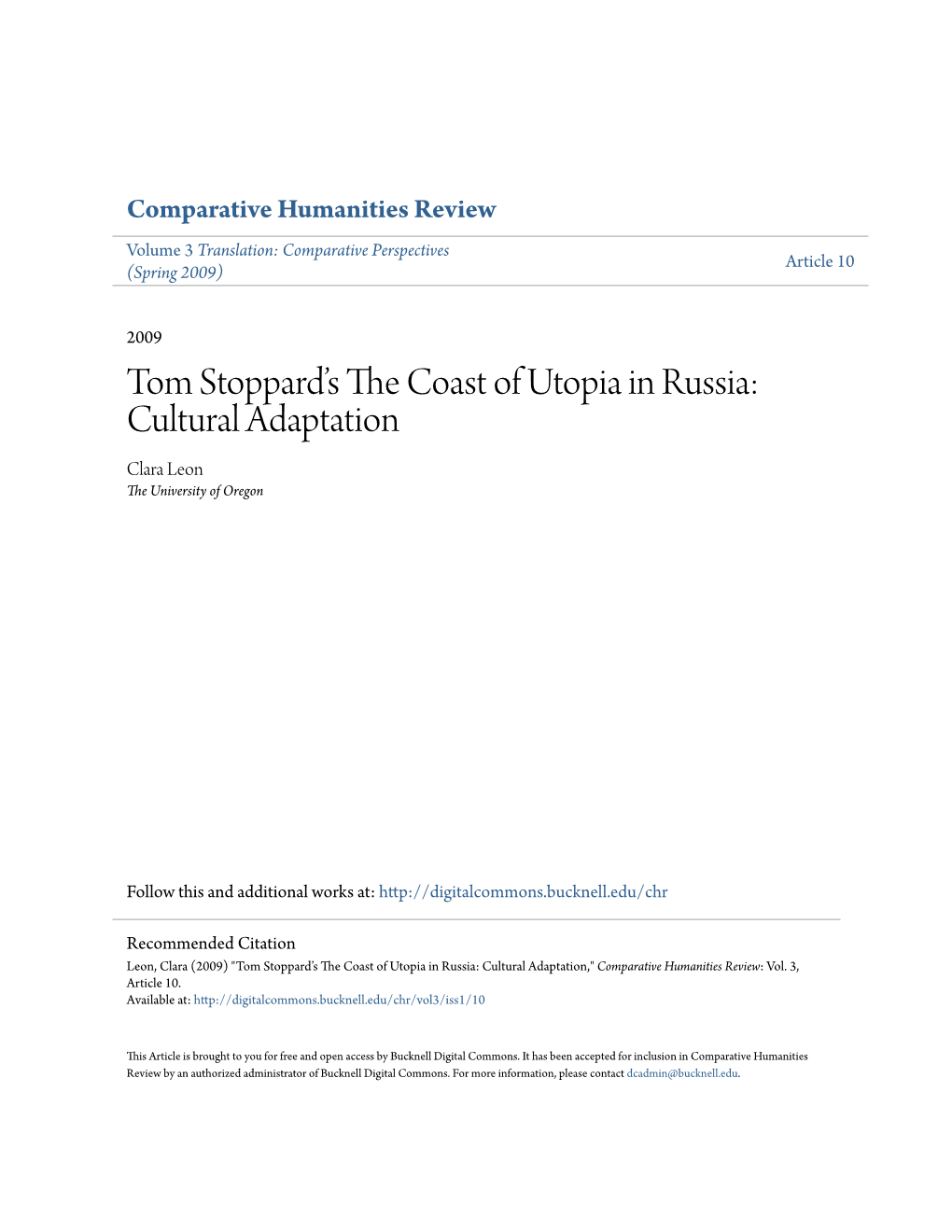 Tom Stoppard's the Coast of Utopia in Russia