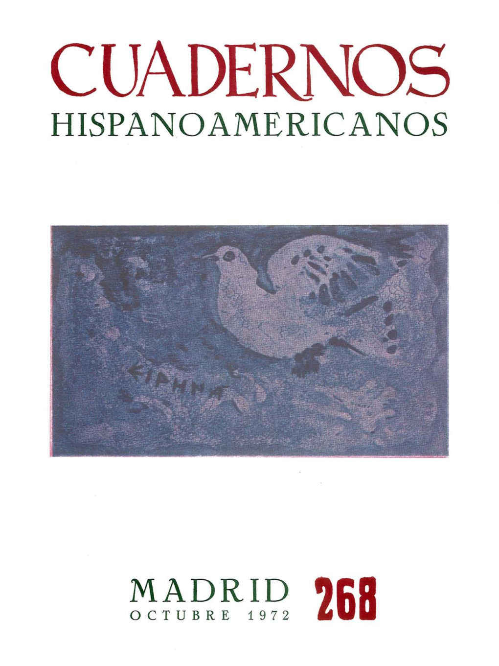 Pdf Cuadernos Hispanoamericanos. Núm. 268, Octubre 1972 Leer Obra