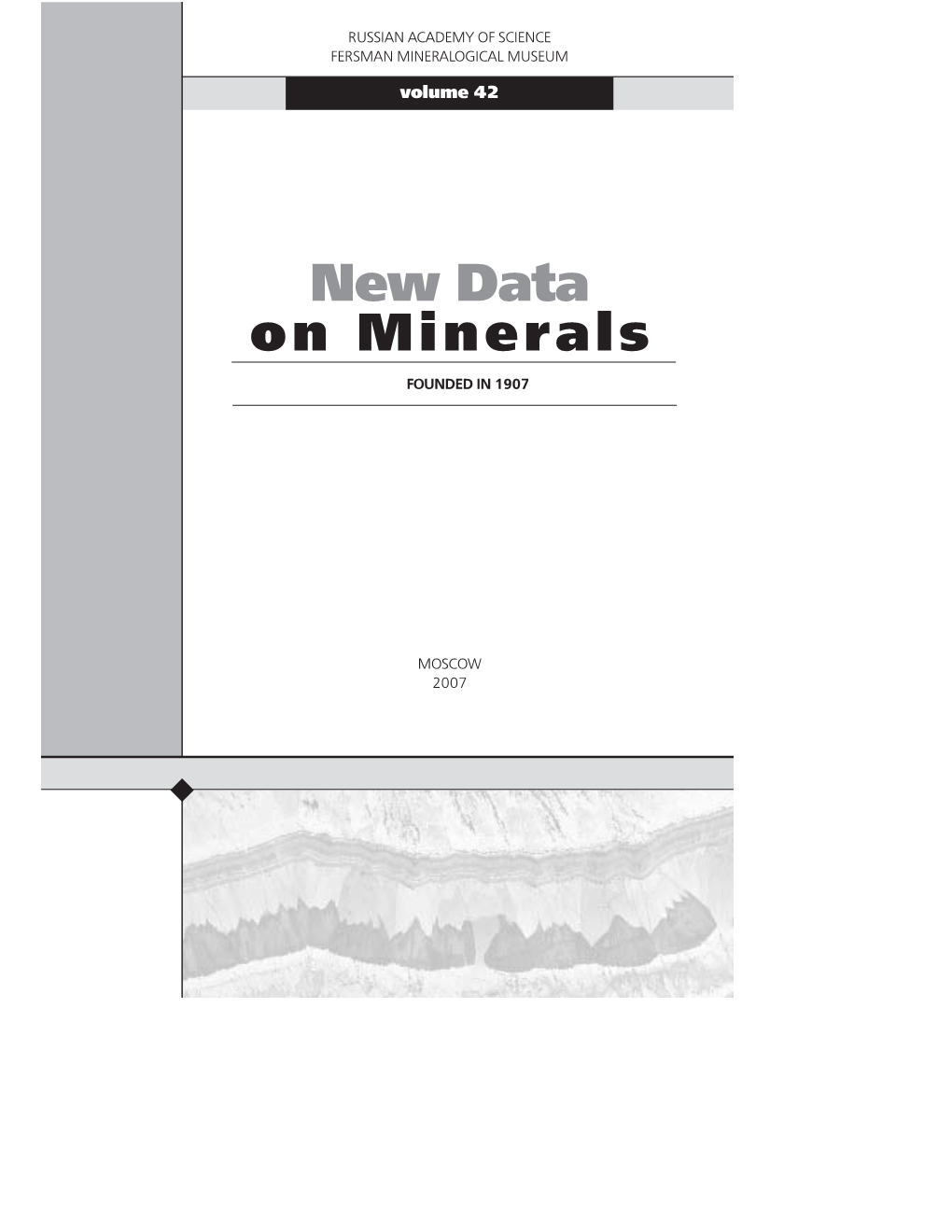 New Data on Minerals