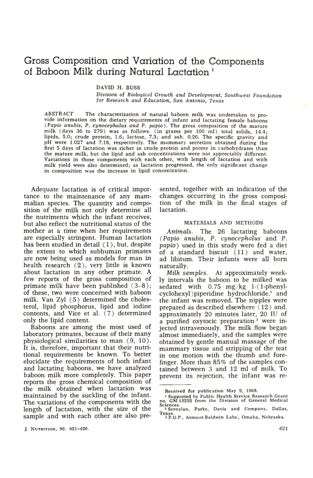 The Journal of Nutrition 1968 Volume 96 No.4