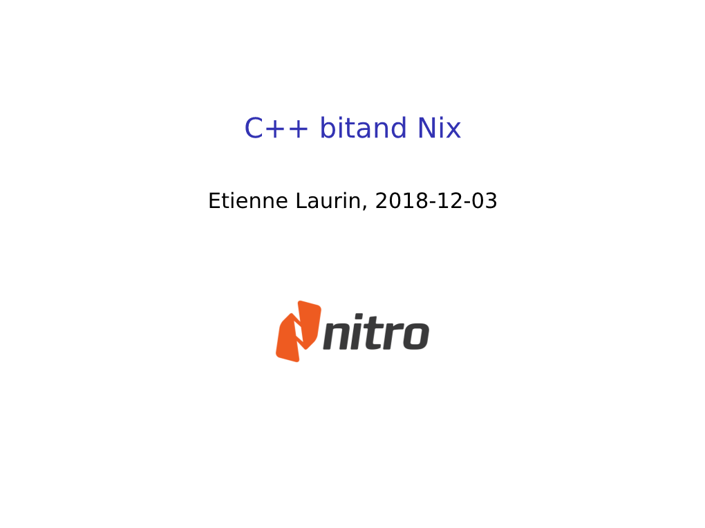 C++ Bitand Nix