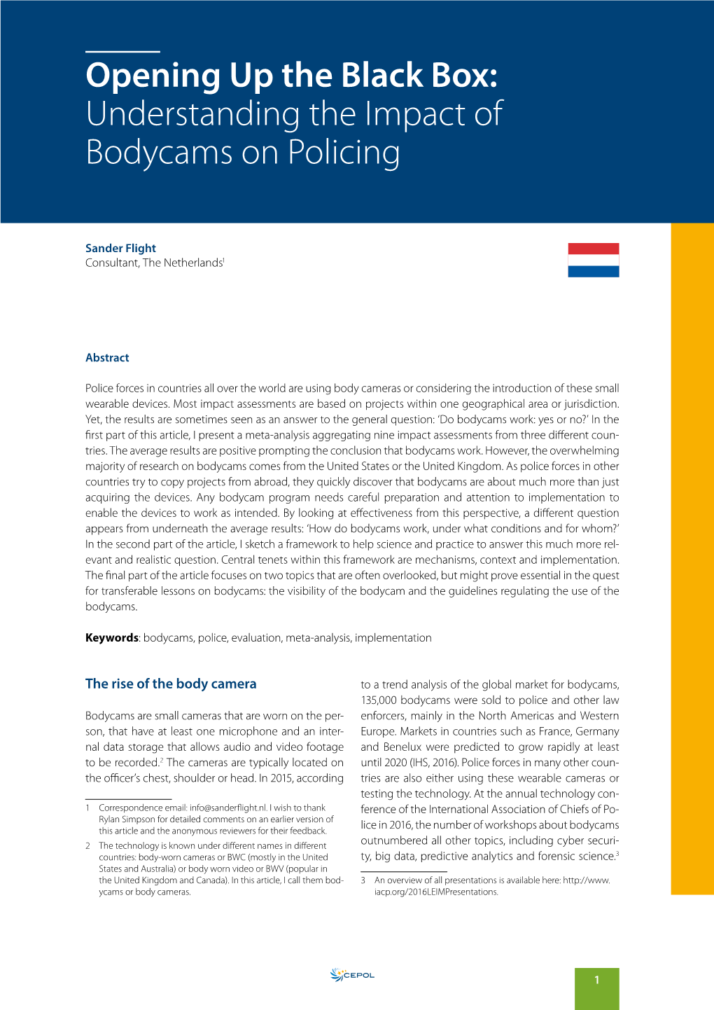 European Police Science and Research Bulletin