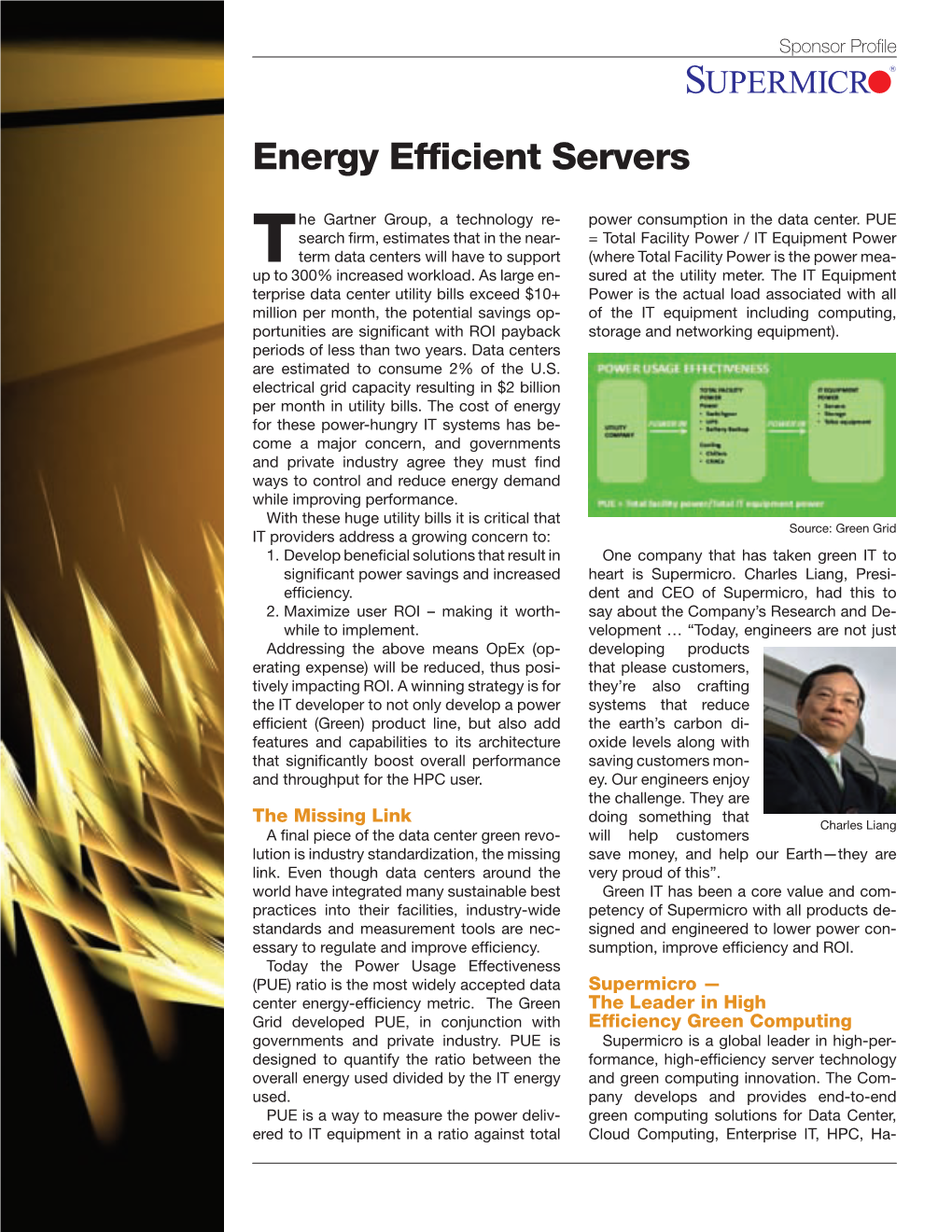 Energy Efficient Servers