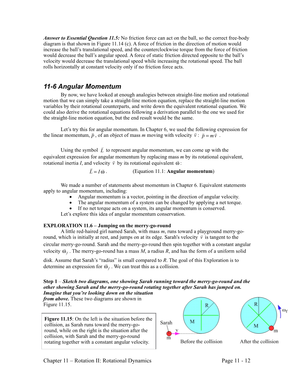 Angular Momentum