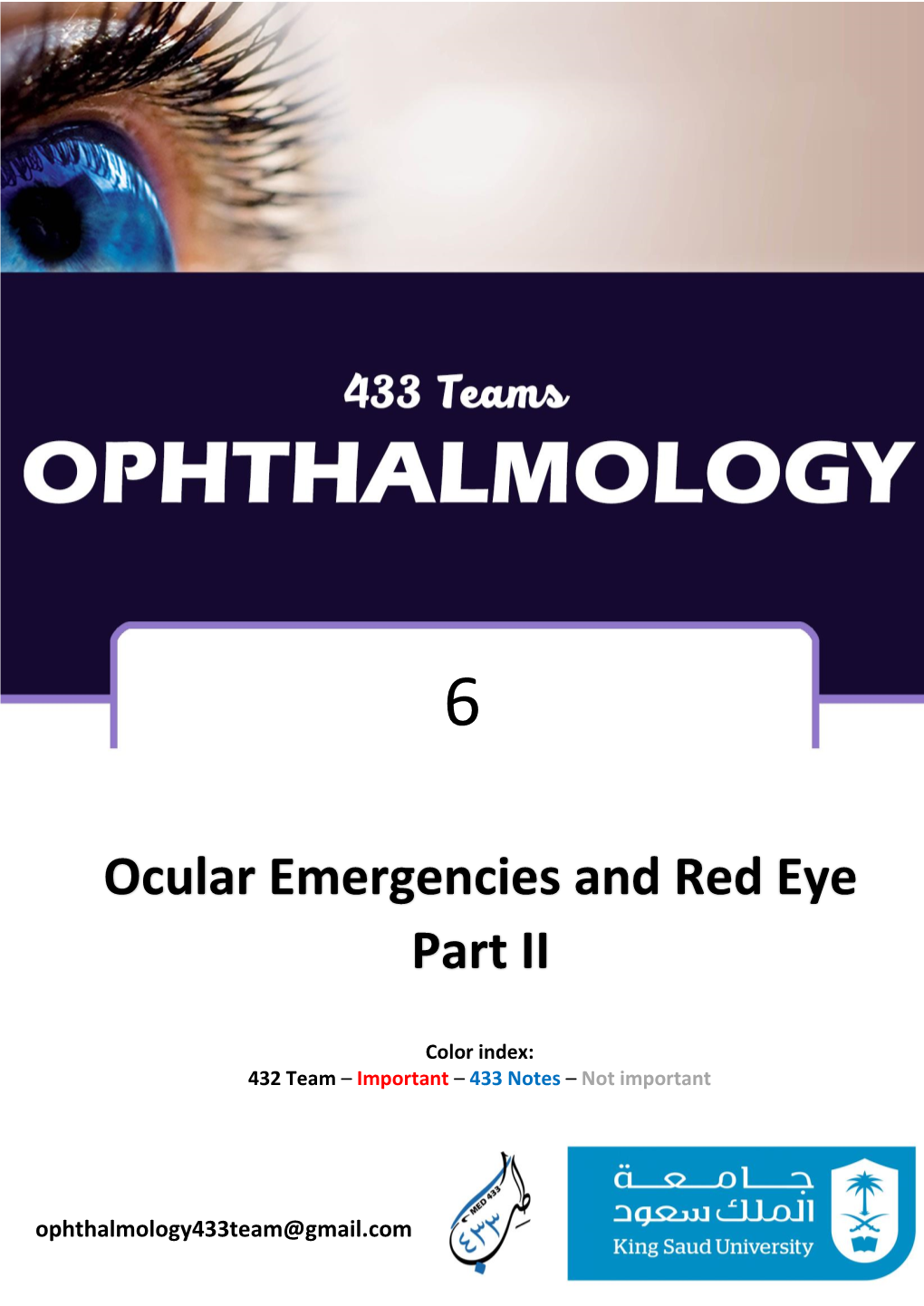 Ocular Emergencies and Red Eye Part II