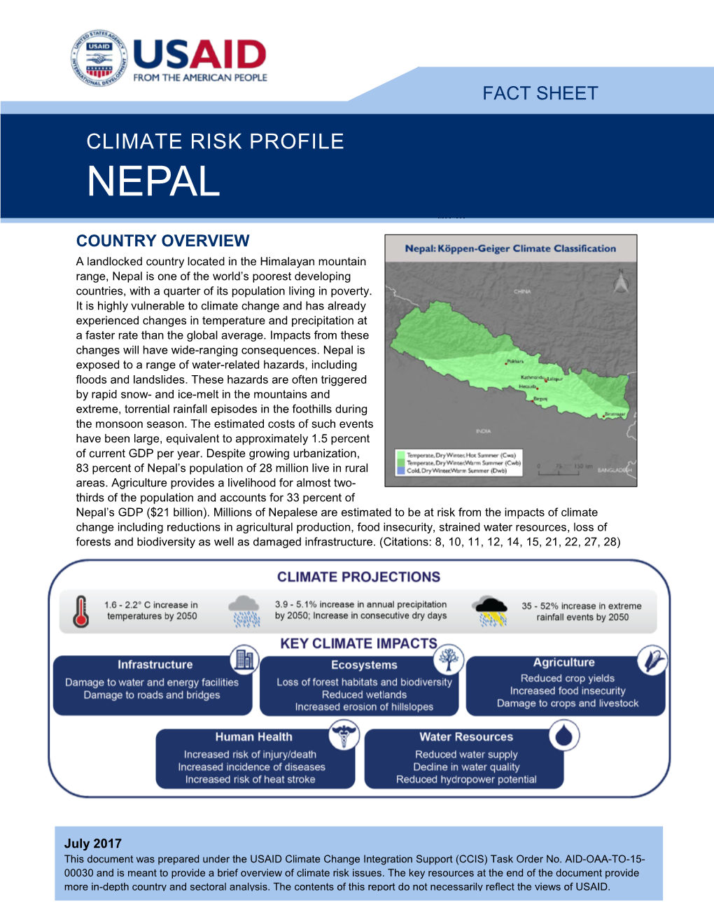 Climate Risk Profile: Nepal