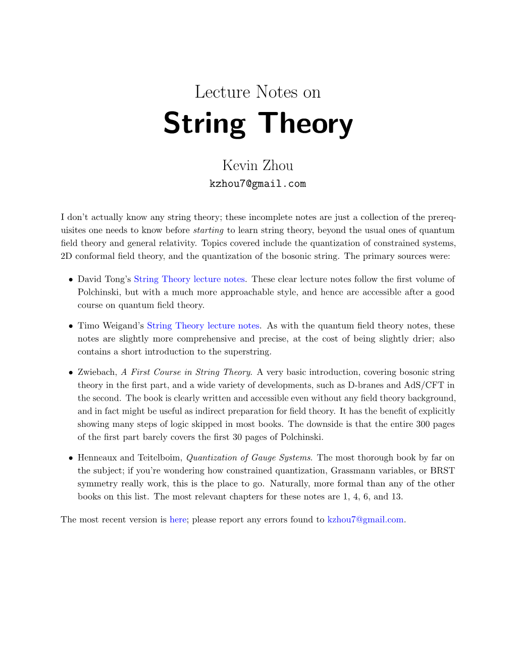 String Theory