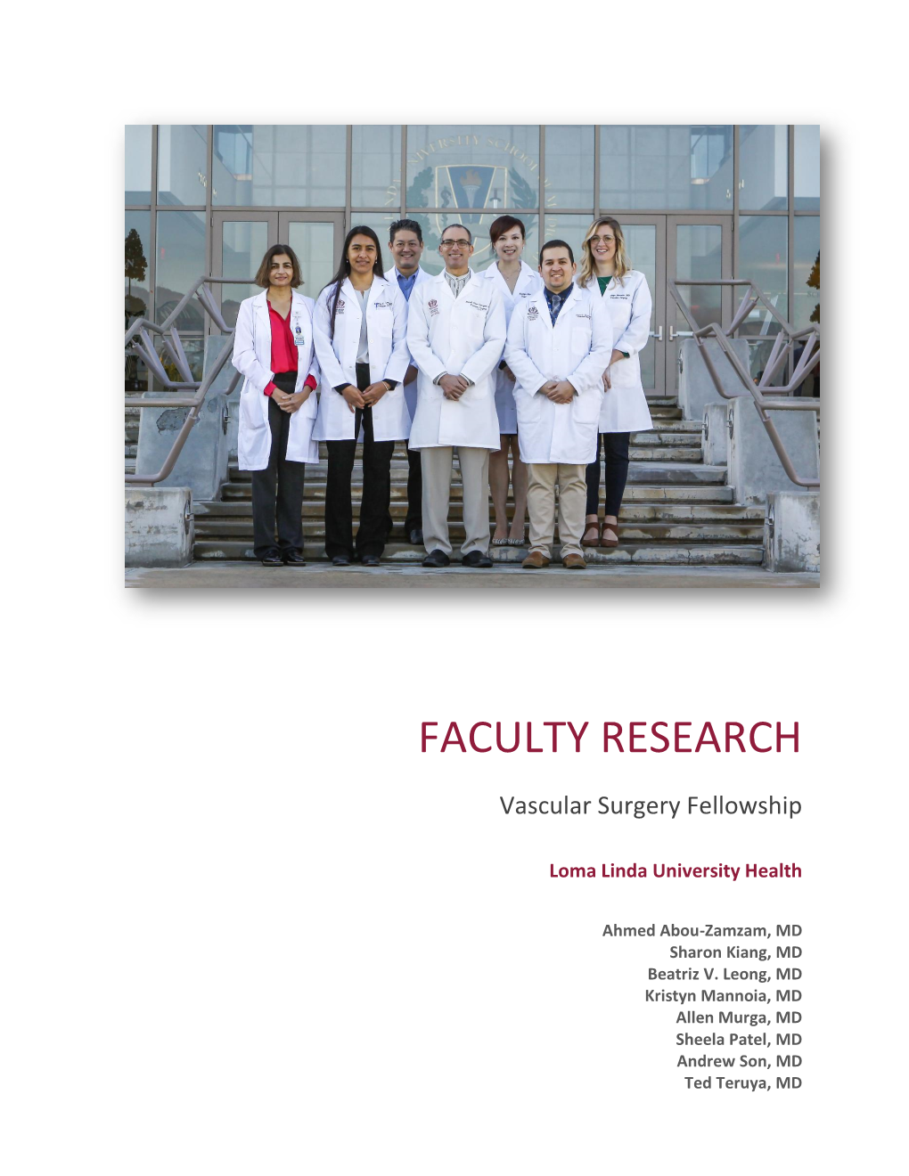 List of Faculty Research