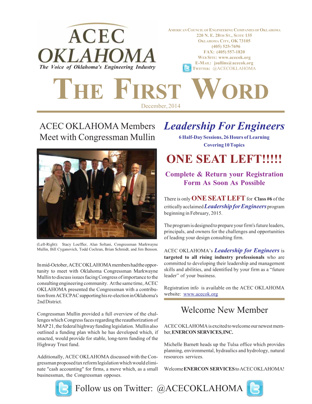 The First Word, December, 2014