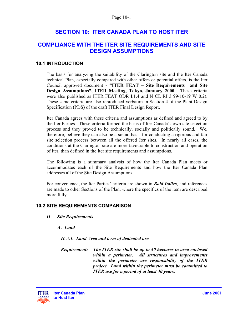 Section 9: Iter Canada Bid to Host Iter