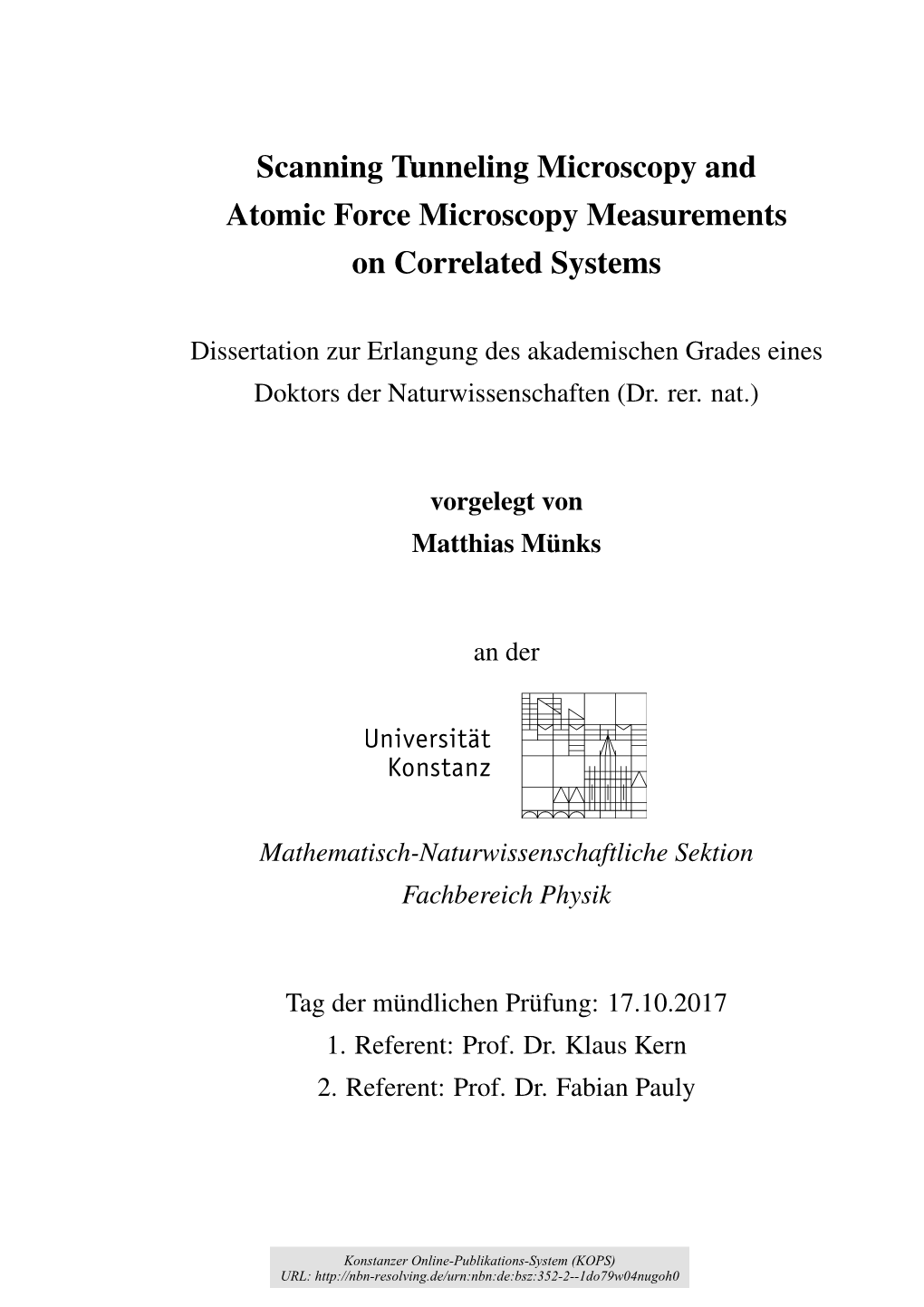 2.2 a Combined Scanning Tunneling and Atomic Force Microscope