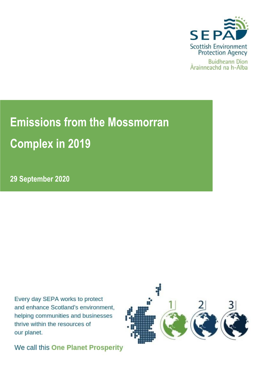 Emissions from the Mossmorran Complex in 2019