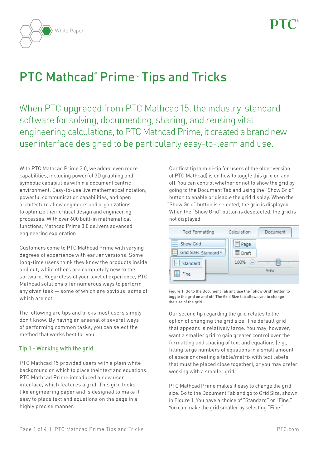 PTC Mathcad Prime® Tips and Tricks