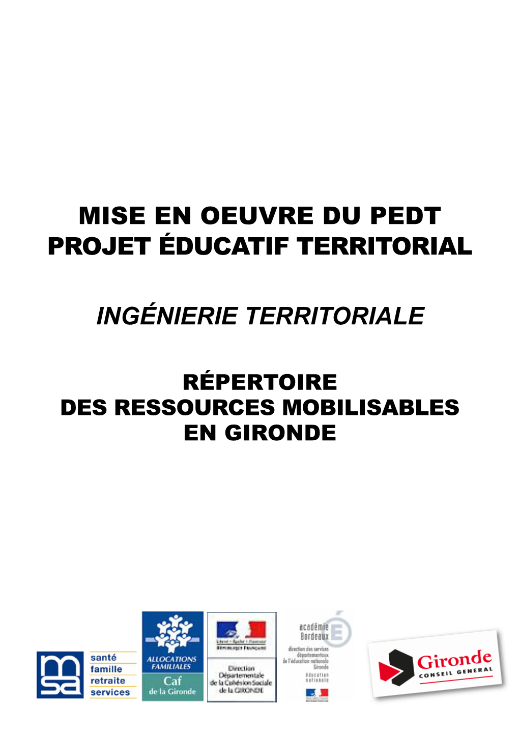 Mise En Oeuvre Du Pedt Projet Éducatif Territorial