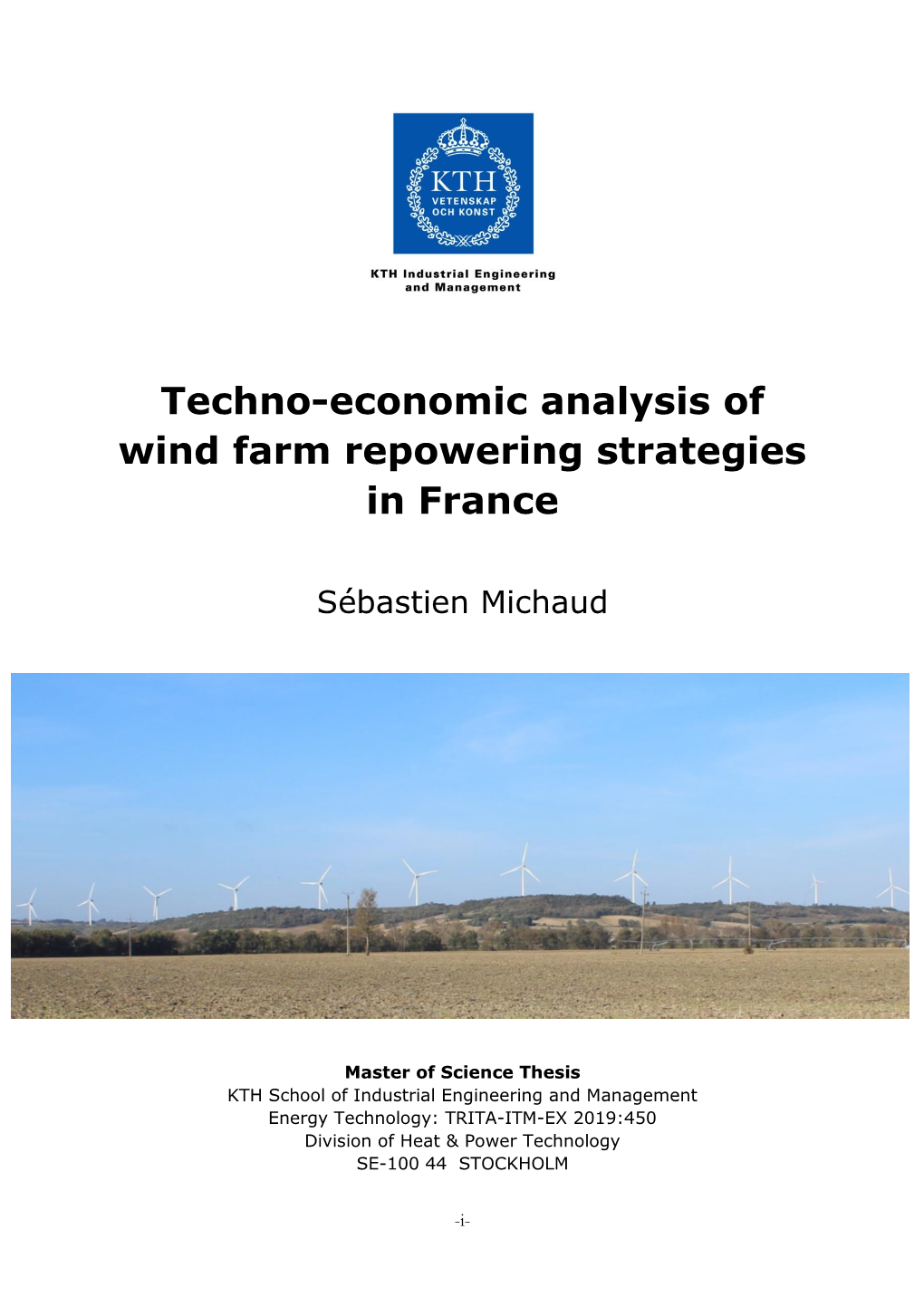 Techno-Economic Analysis of Wind Farm Repowering Strategies in France
