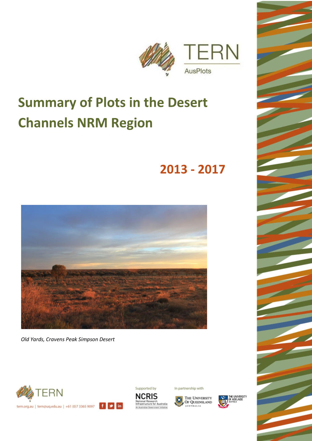 Summary of Plots in the Desert Channels NRM Region