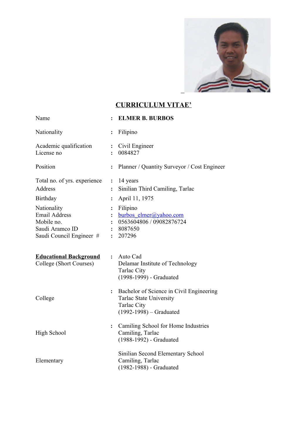 Curriculum Vitae s46