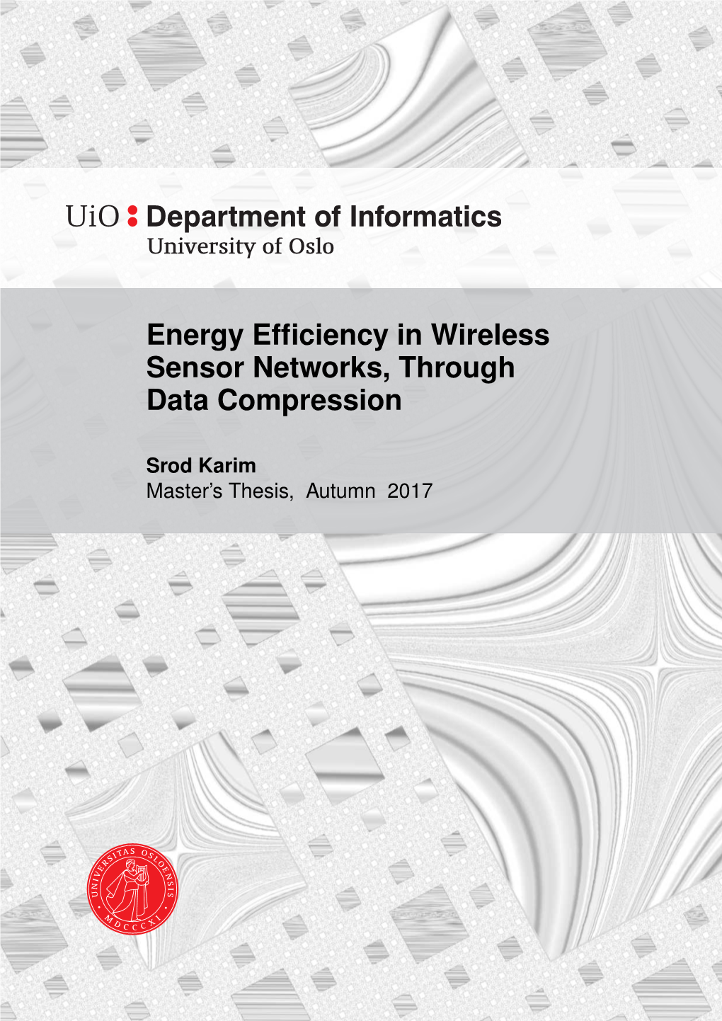 Energy Efficiency in Wireless Sensor Networks, Through Data