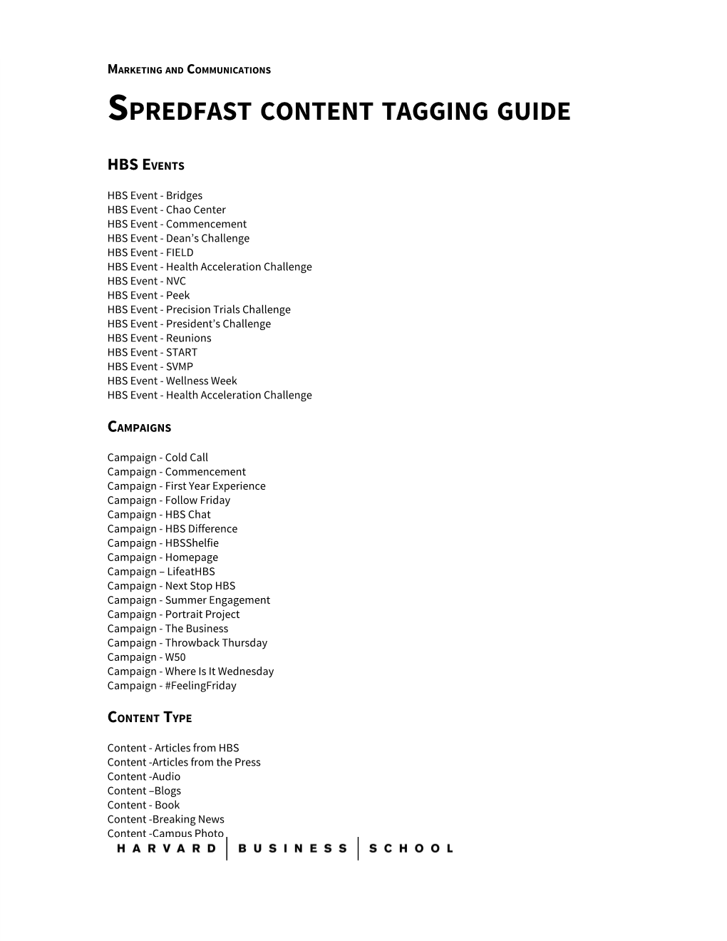 Spredfast Content Tagging Guide