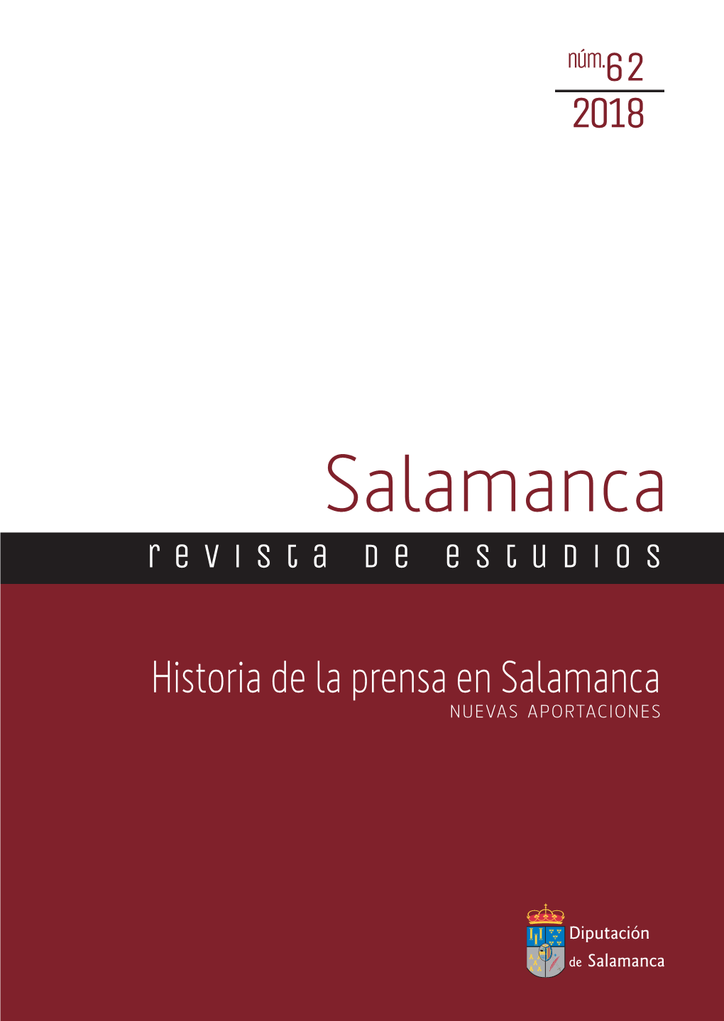 SALAMANCA Revista De Estudios, 2018, N.º 62