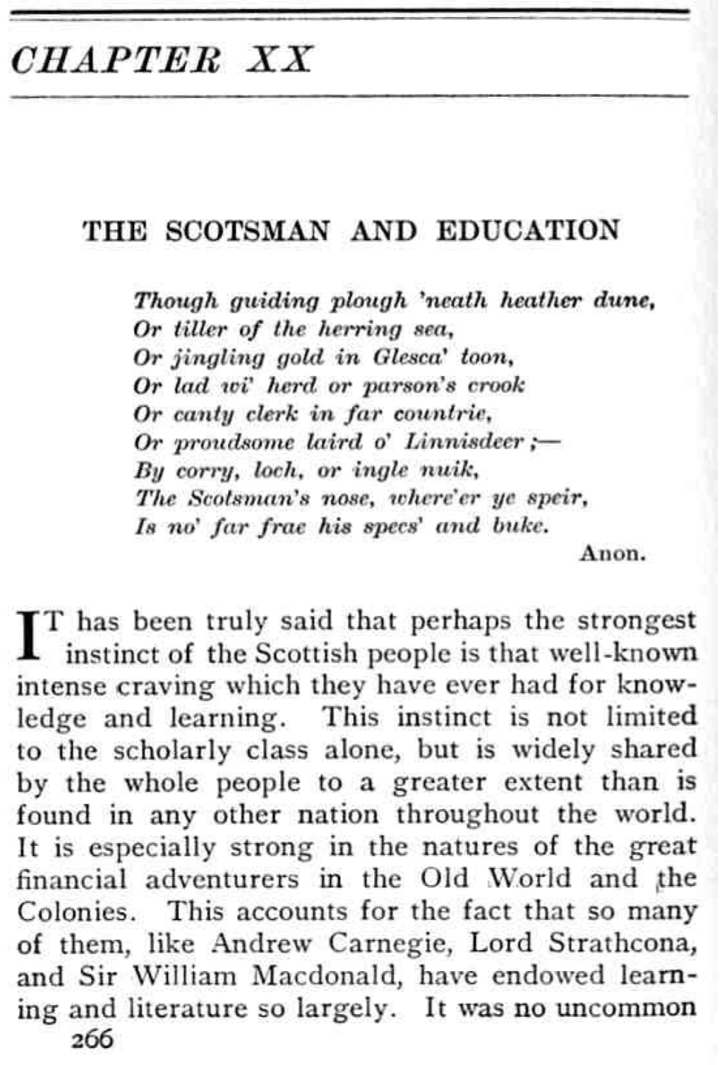 The Scotsman and Education