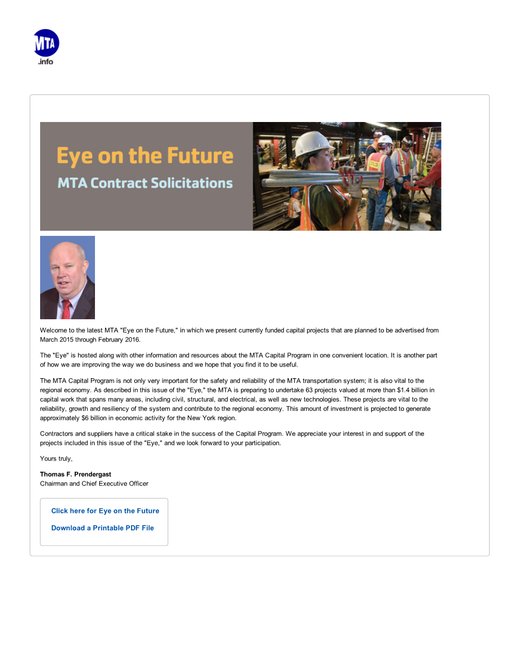 Eye on the Future Download a Printable PDF File