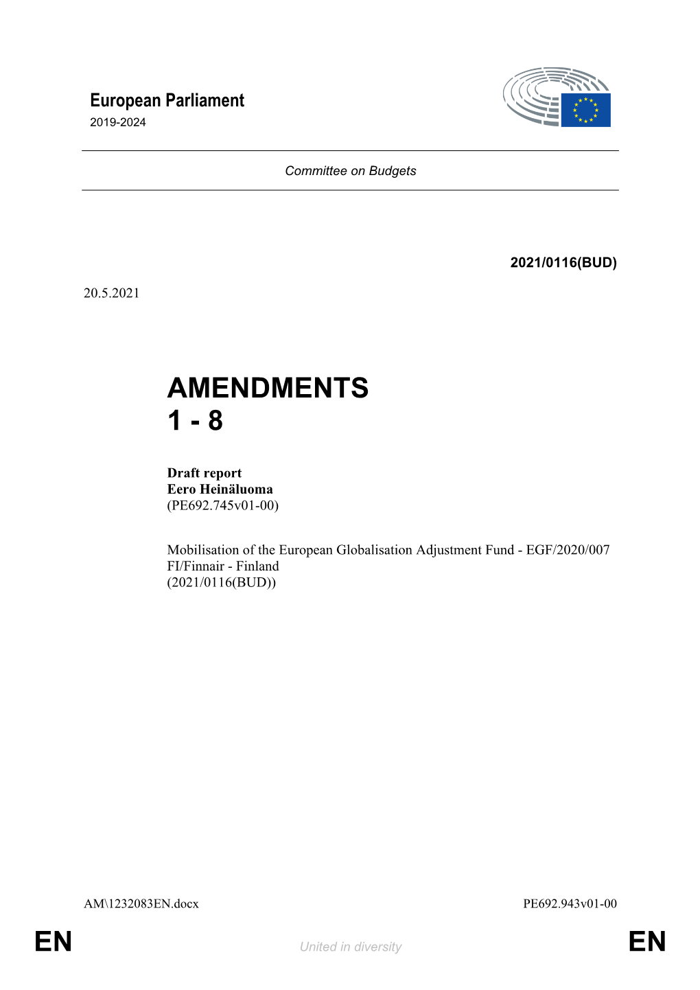 En En Amendments 1