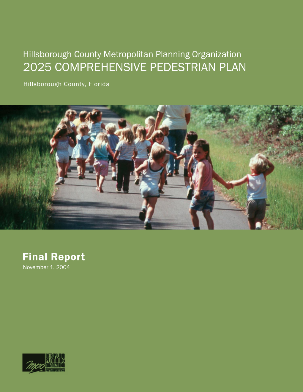 2025 Comprehensive Pedestrian Plan