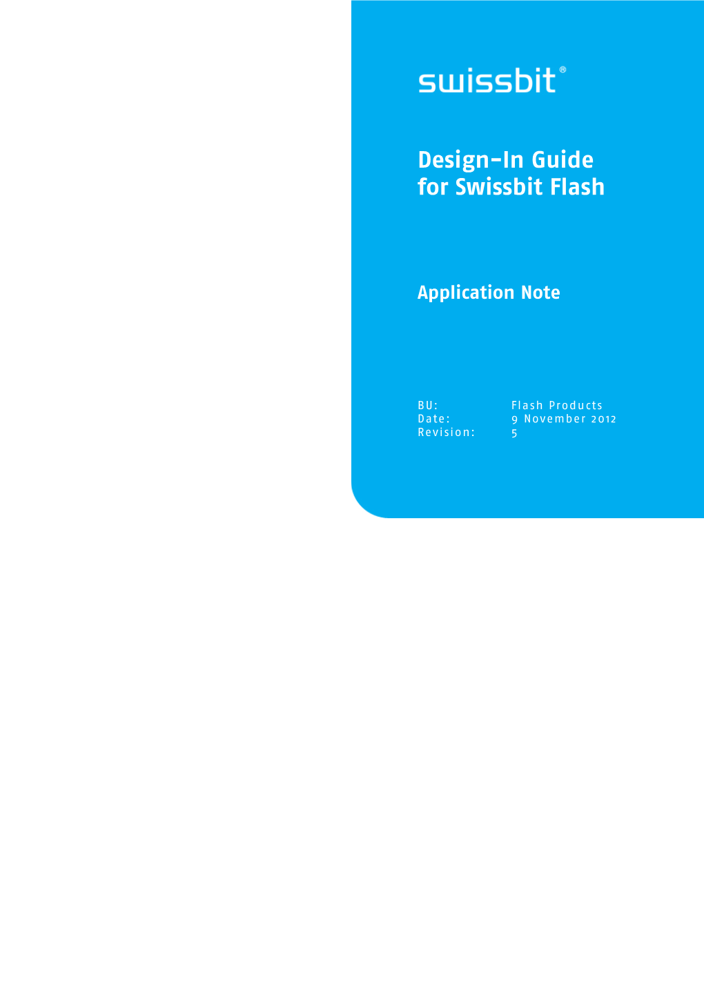 Design-In Guide for Swissbit Flash