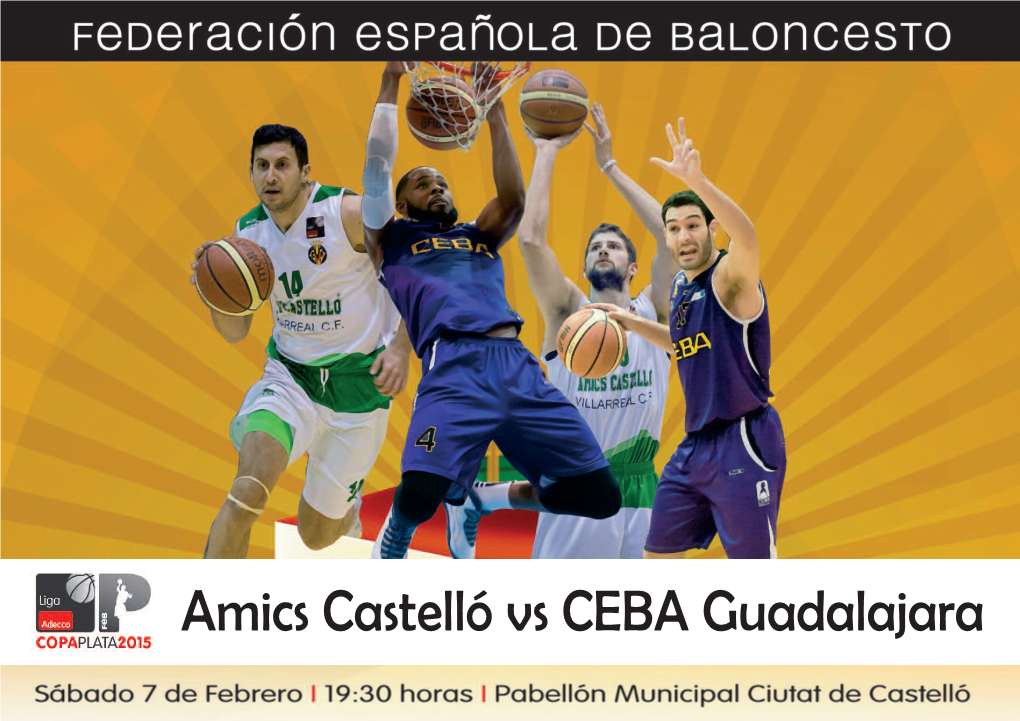 Amics Castelló Vs CEBA Guadalajara