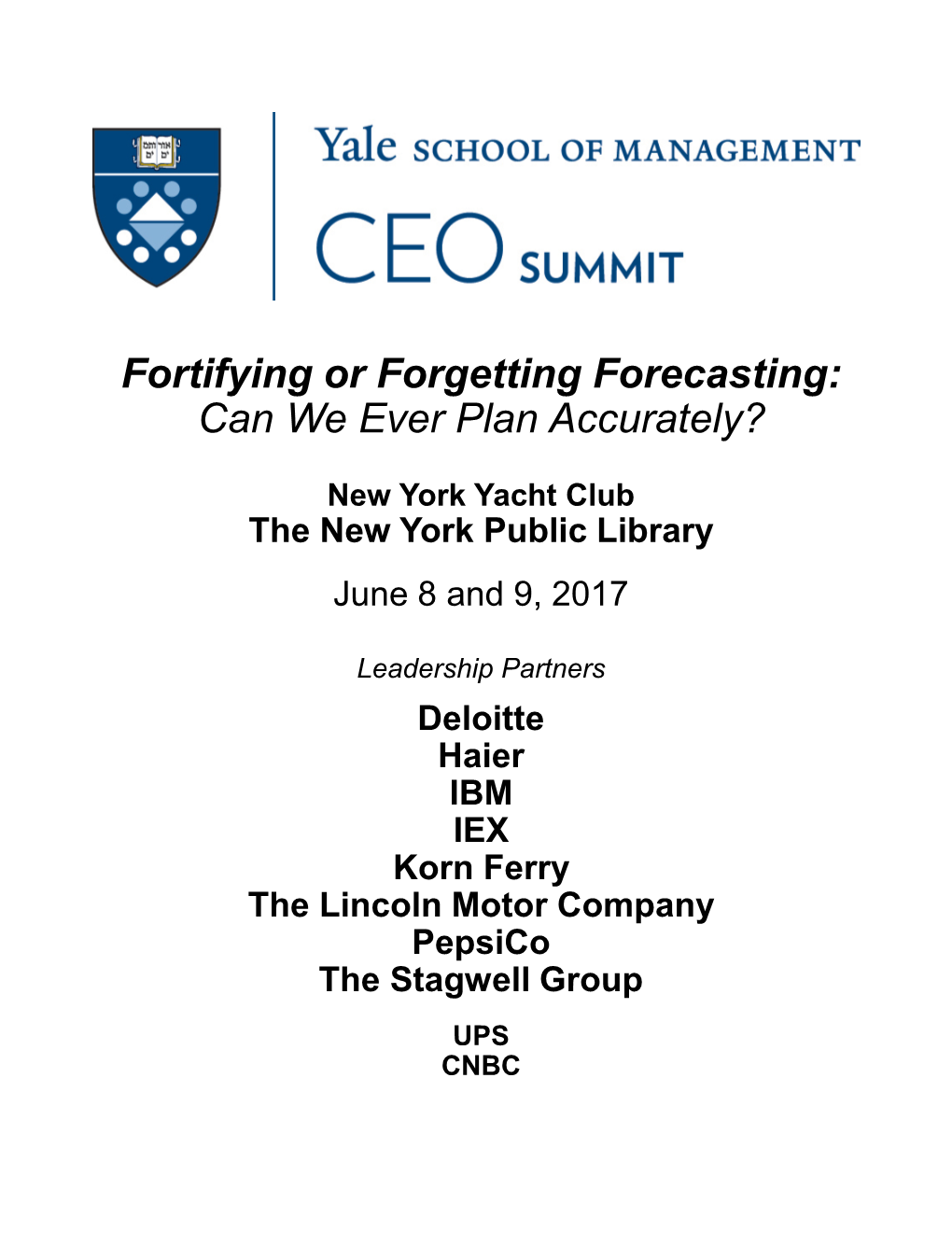 Yale Ceo Summit