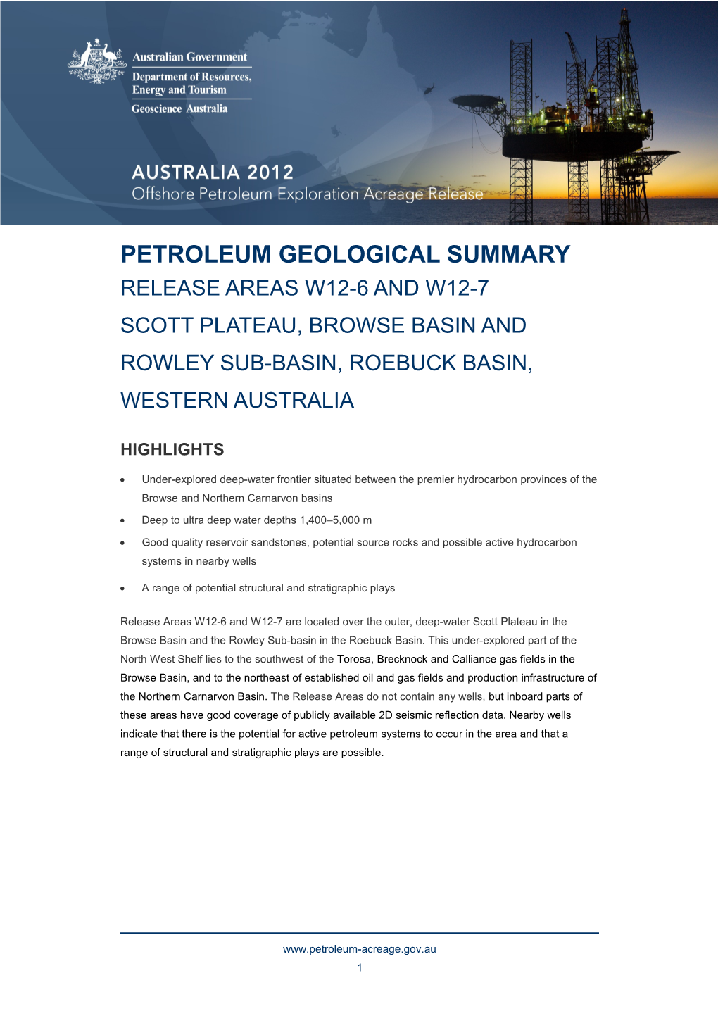 Petroleum Geological Summary