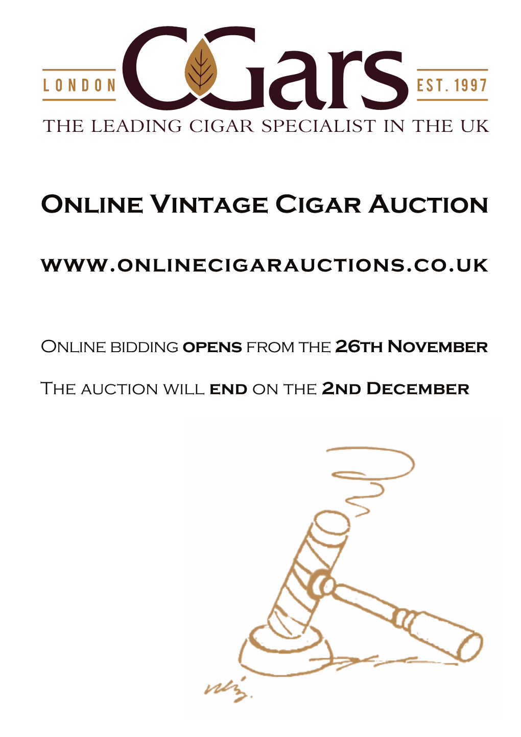 Online Vintage Cigar Auction