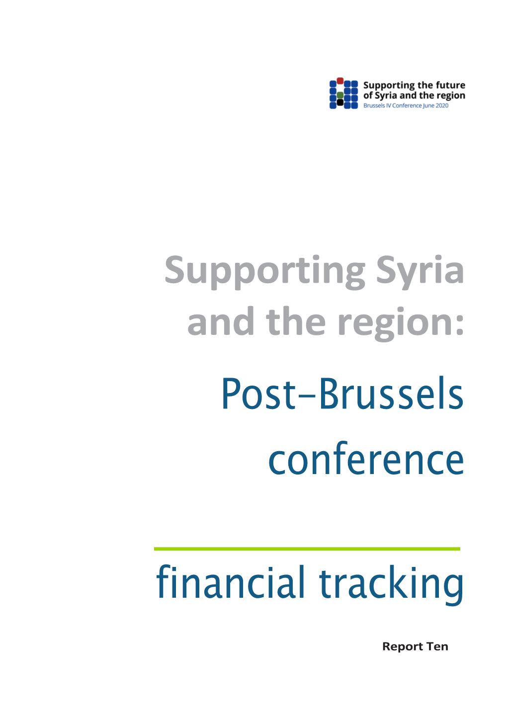 Post-Brussels Conference Financial Tracking