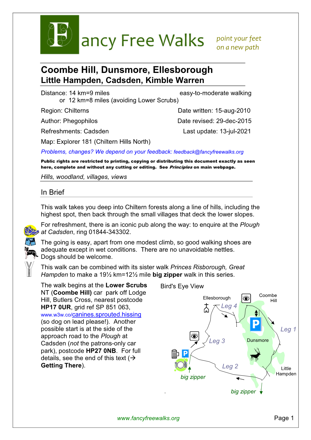 Coombe Hill, Dunsmore, Ellesborough