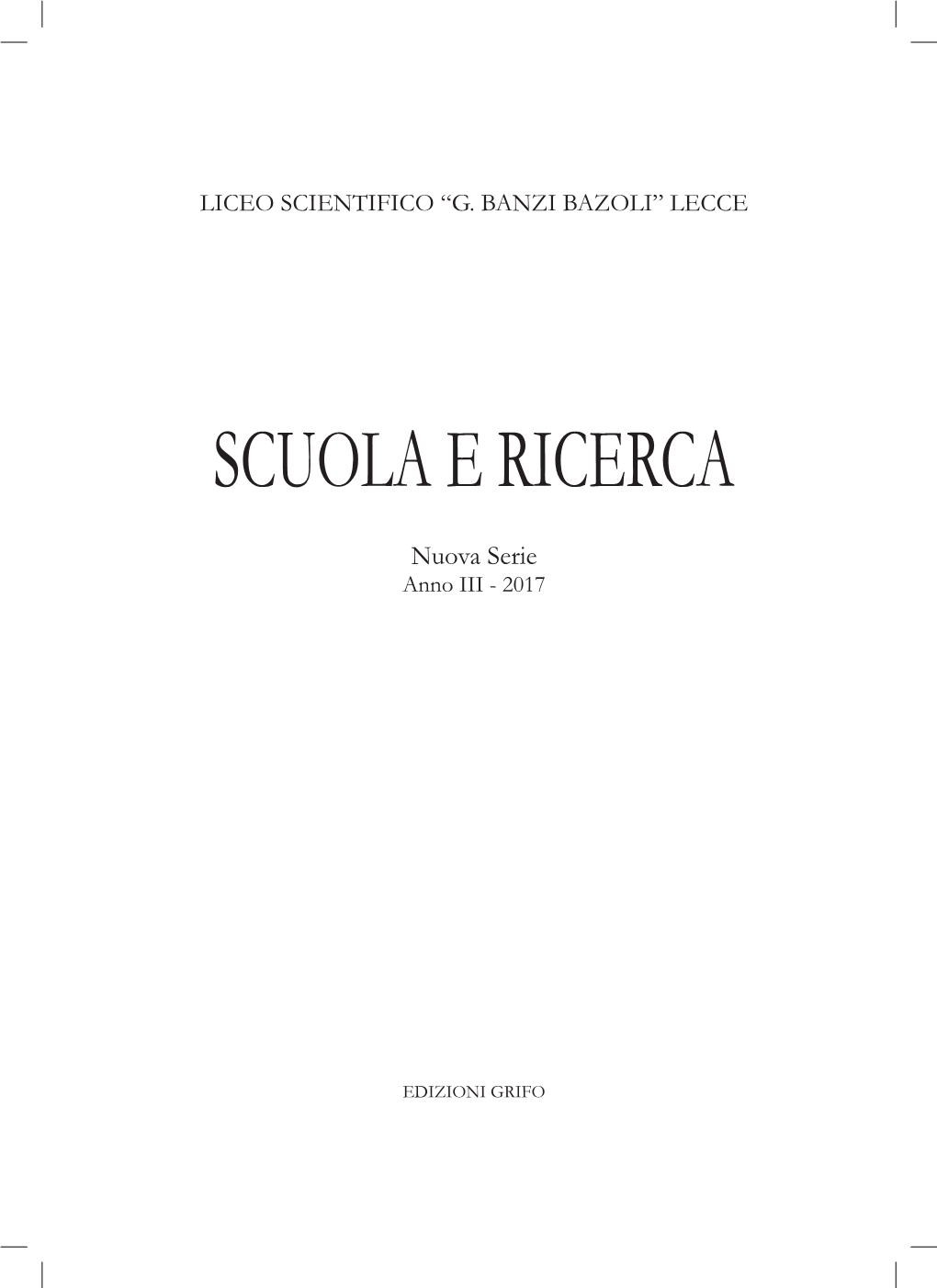 Scuola E Ricerca 2017.Pdf