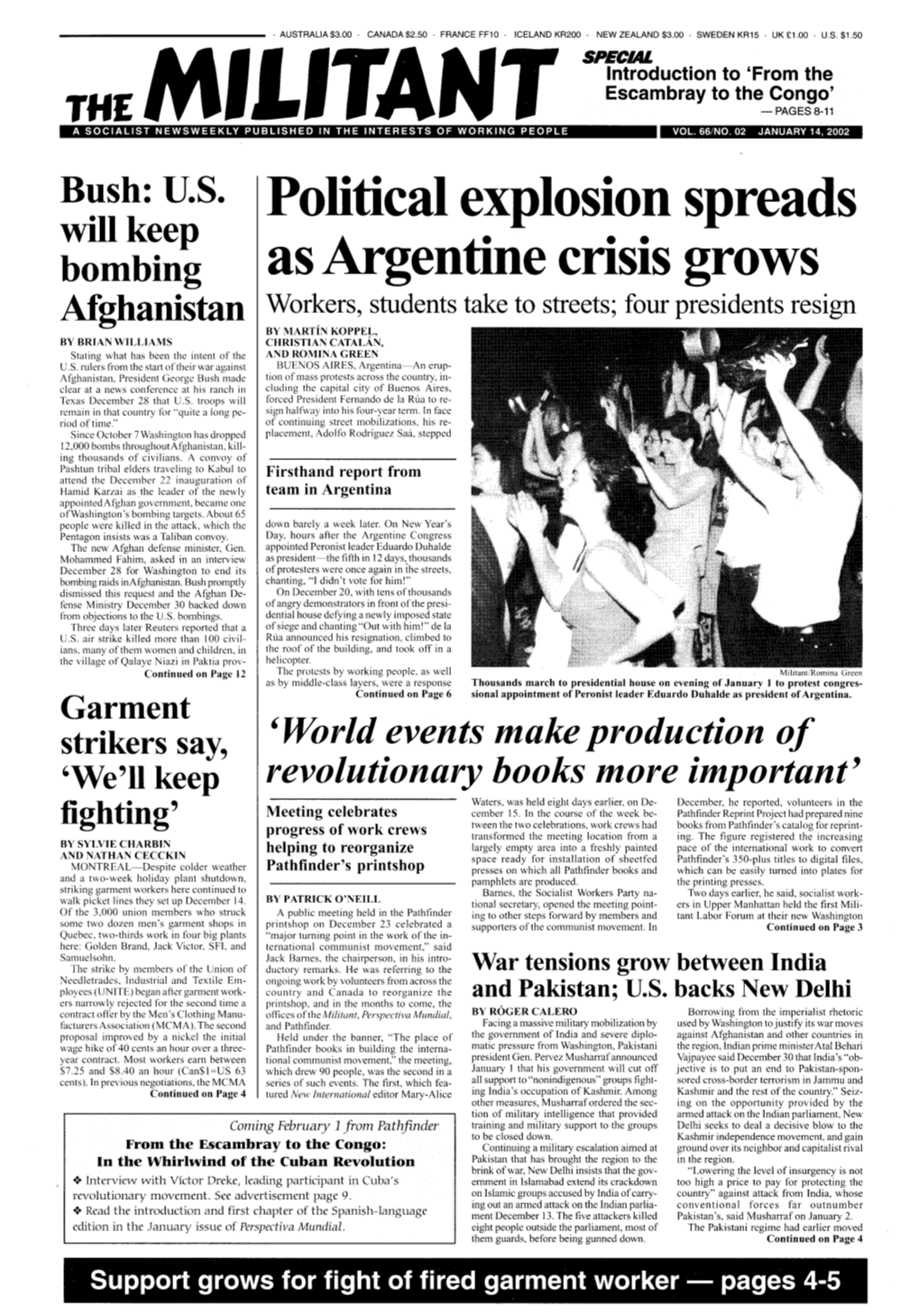 Political Explosion Spreads As Argentine Crisis Grows