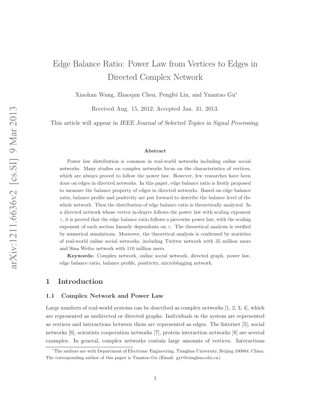 Edge Balance Ratio: Power Law from Vertices to Edges in Directed