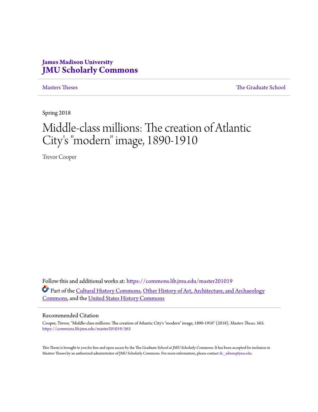 Middle-Class Millions: the Creation of Atlantic City's 