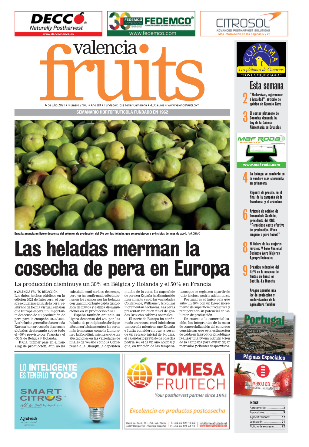 Número Íntegro De Valencia Fruits AQUÍ