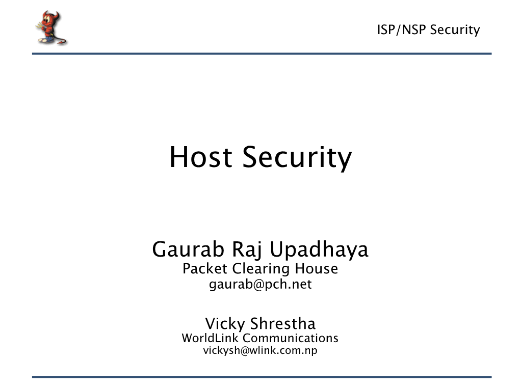 Host Security