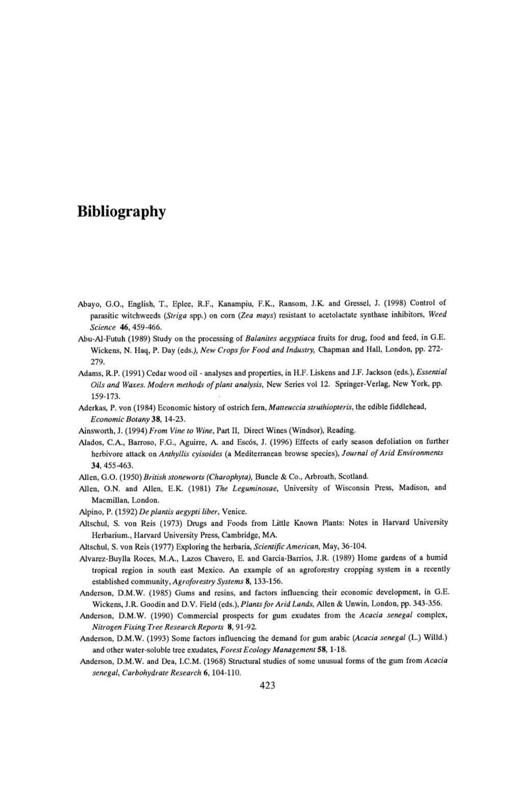 Bibliography